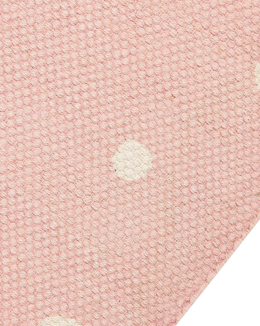 Tapis enfant rose 80 x 150 cm coton