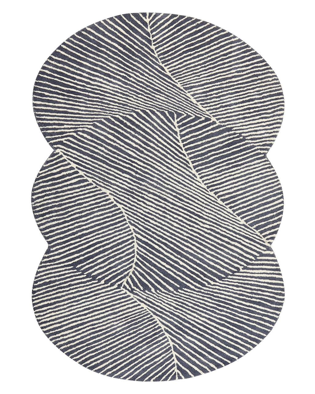 Tappeto ZABOL Grigio grafite 140 x 200 cm Lana