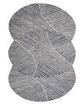 Tappeto ZABOL Grigio grafite 140 x 200 cm Lana