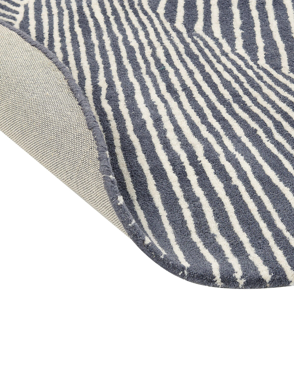 Tapis gris graphite 140 x 200 cm Laine