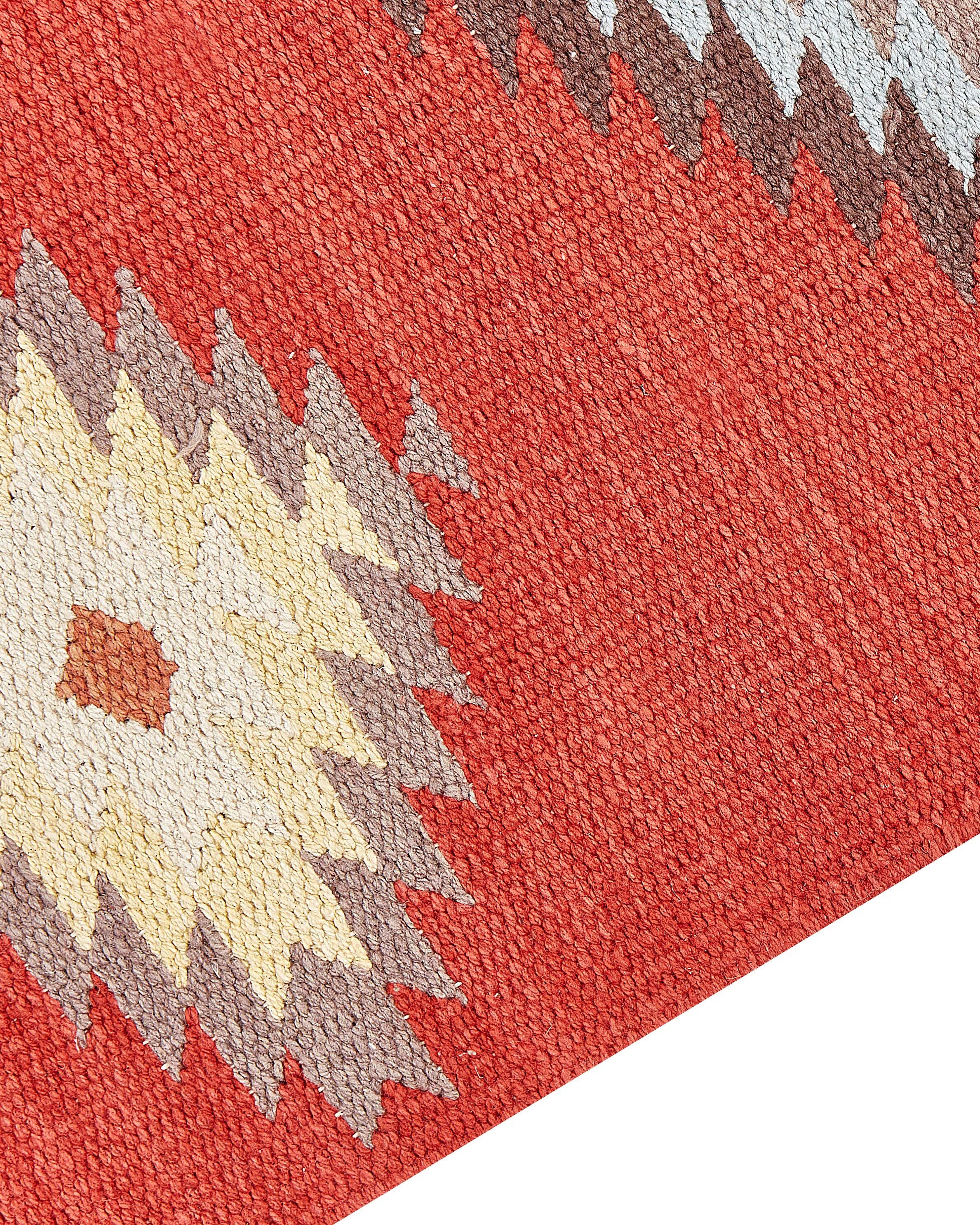 Tapis multicolore 80 x 300 cm Coton Kilim
