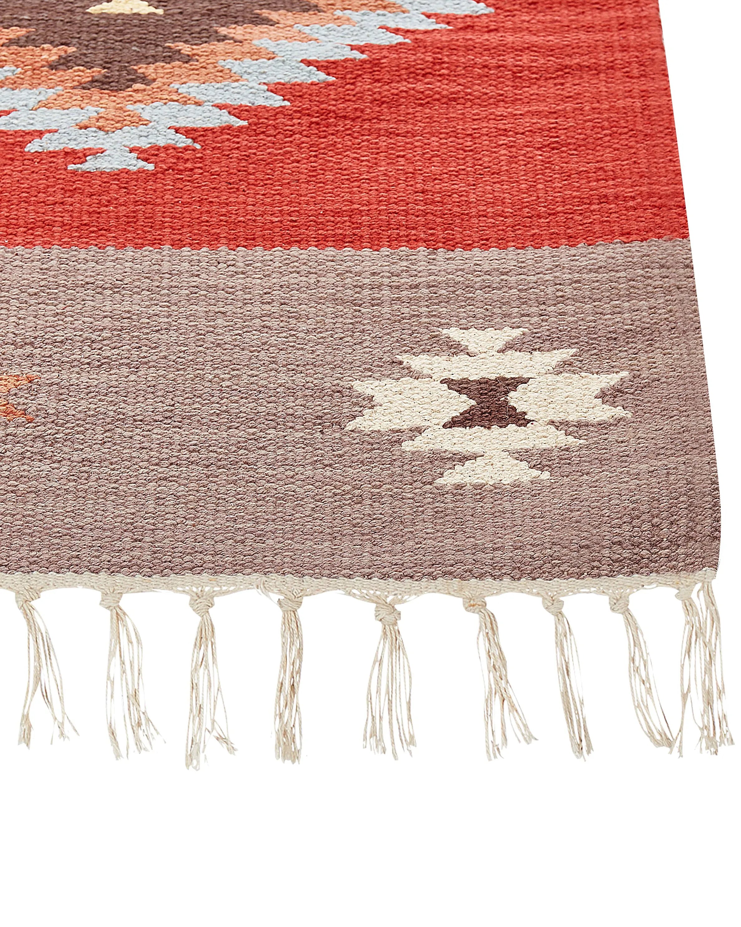 Tapis multicolore 80 x 300 cm Coton Kilim