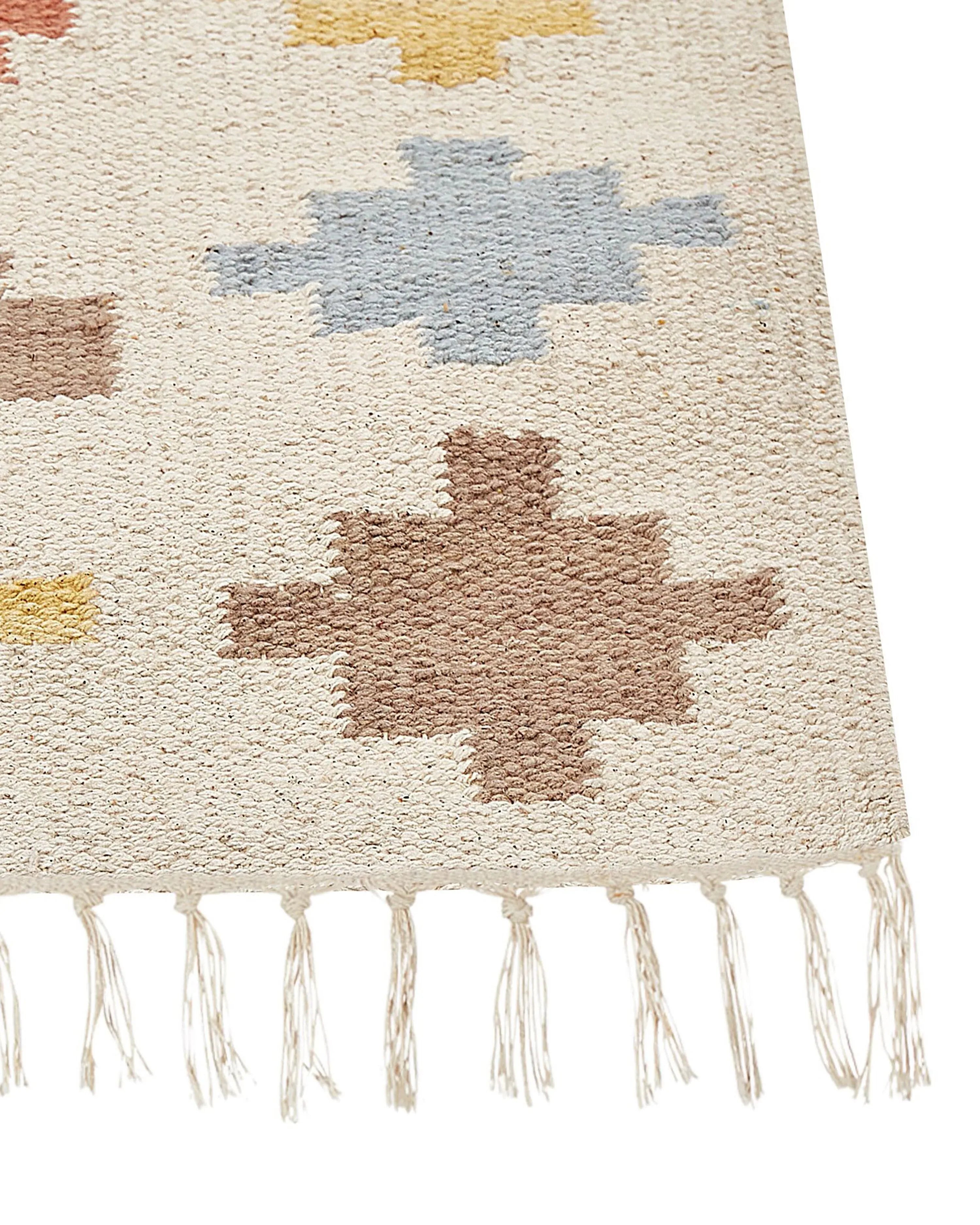 Tapis multicolore 200 x 300 cm Coton Kilim