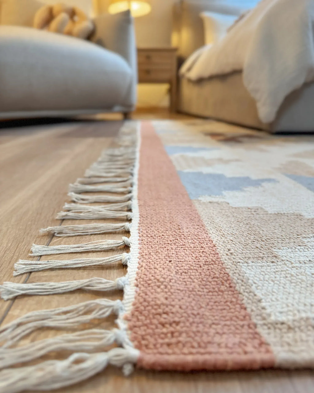 Tapis multicolore 160 x 230 cm Coton Kilim