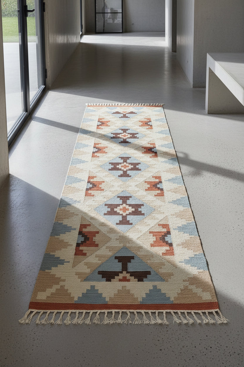 Tappeto DILIJAN Multicolore 80 x 300 cm Cotone Kilim