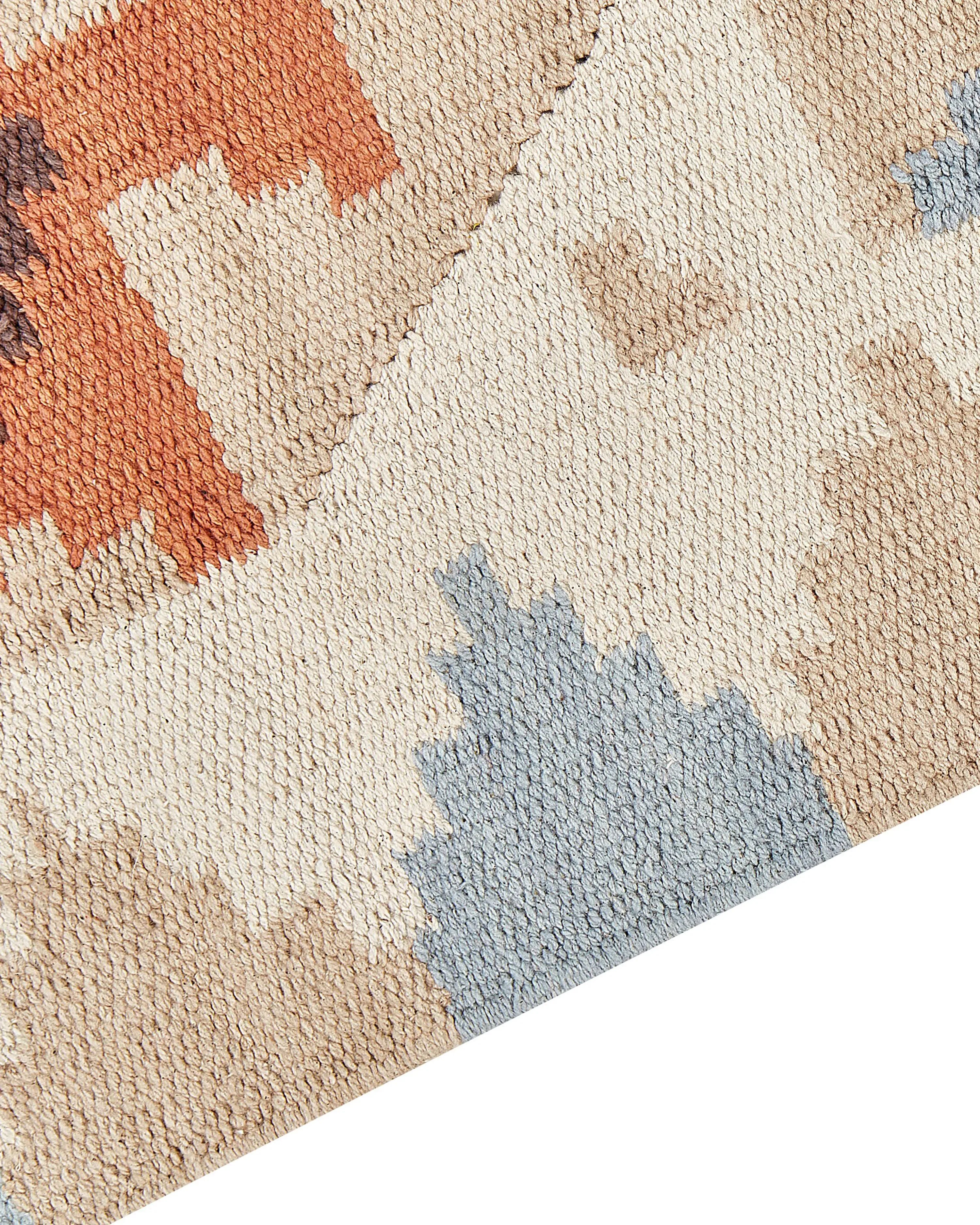 Tapis multicolore 80 x 300 cm Coton Kilim