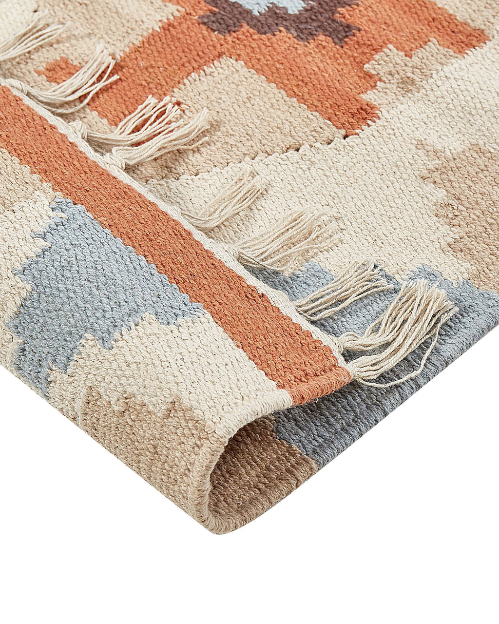 Tapis multicolore 80 x 300 cm Coton Kilim