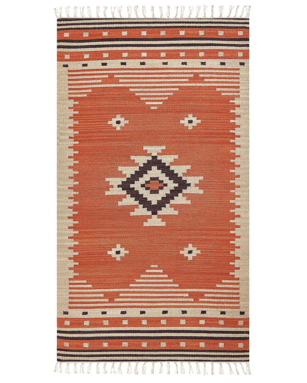 Tappeto GAVAR Arancione 80 x 150 cm Cotone Kilim