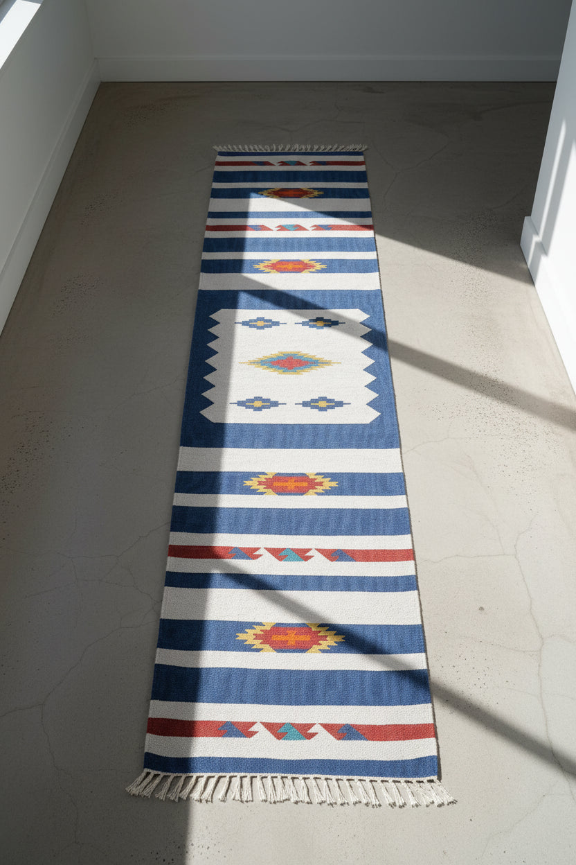 Tappeto VARSER Multicolore 80 x 300 cm Cotone Kilim