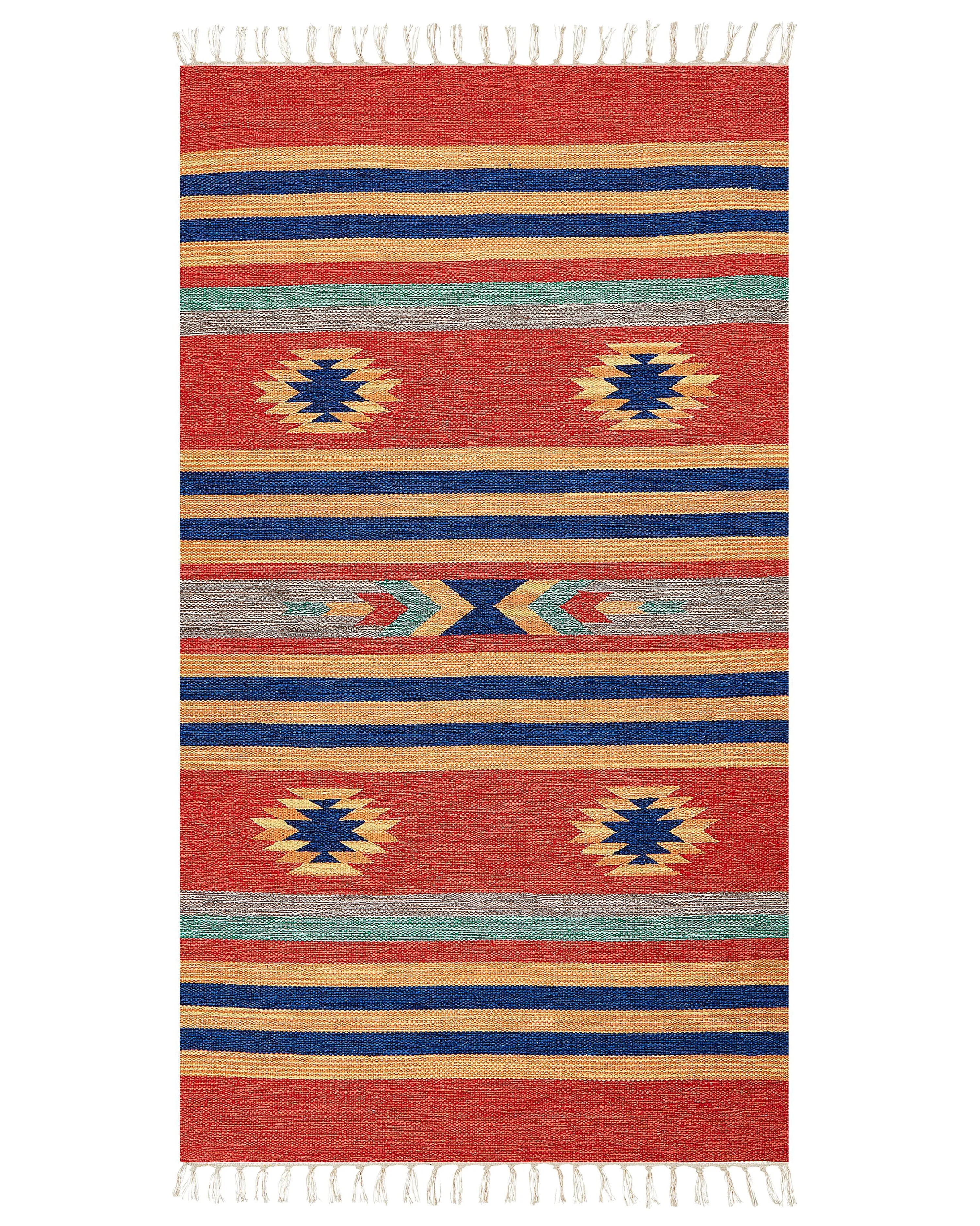 Tappeto HATIS Multicolore 80 x 150 cm Cotone Kilim