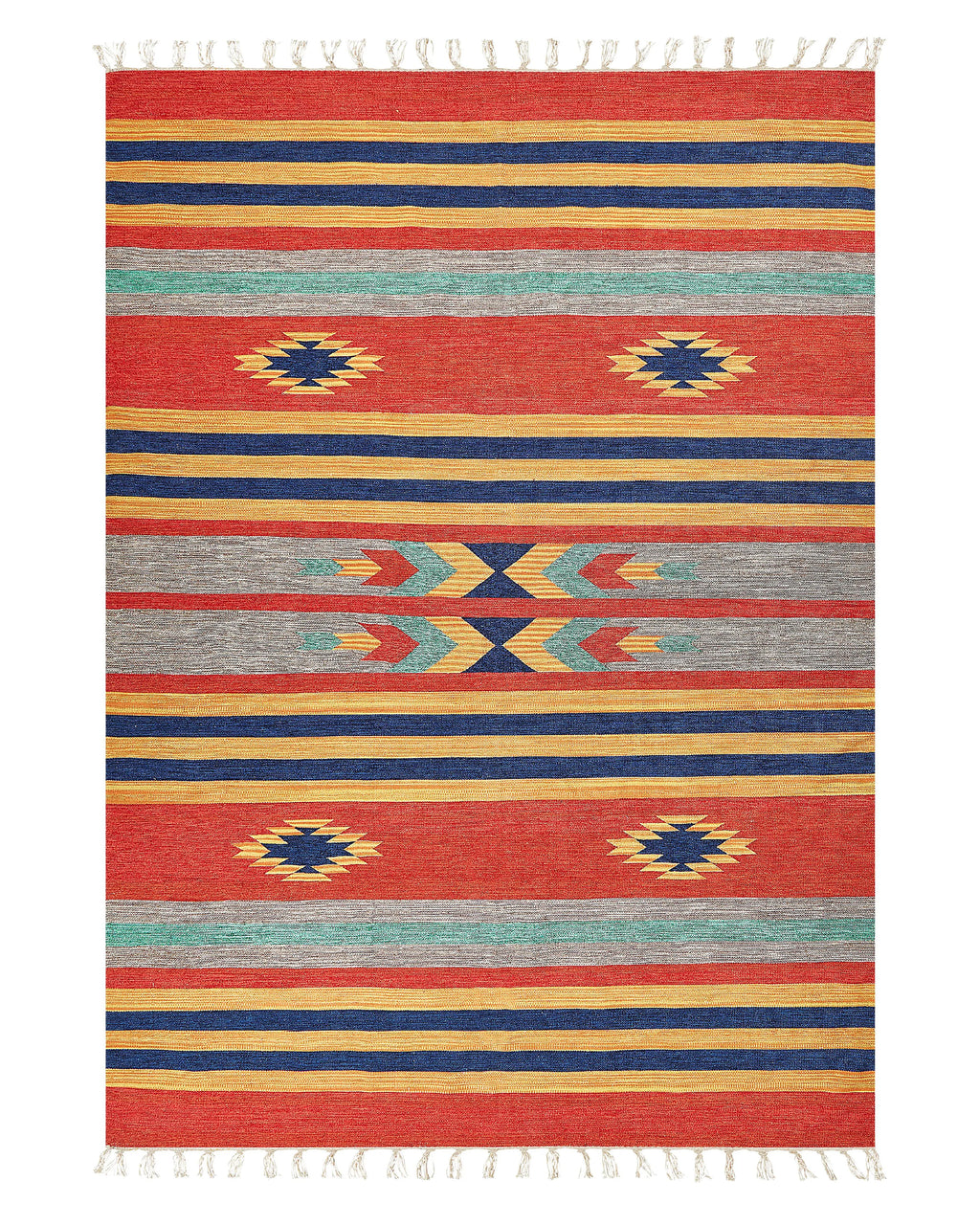Tappeto HATIS Multicolore 140 x 200 cm Cotone Kilim