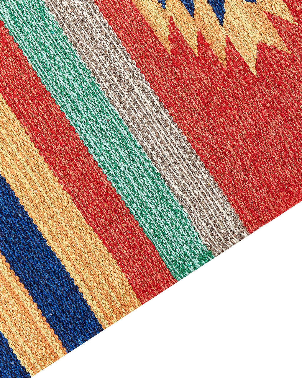 Tapis Kilim multicolore 80 x 300 cm en coton