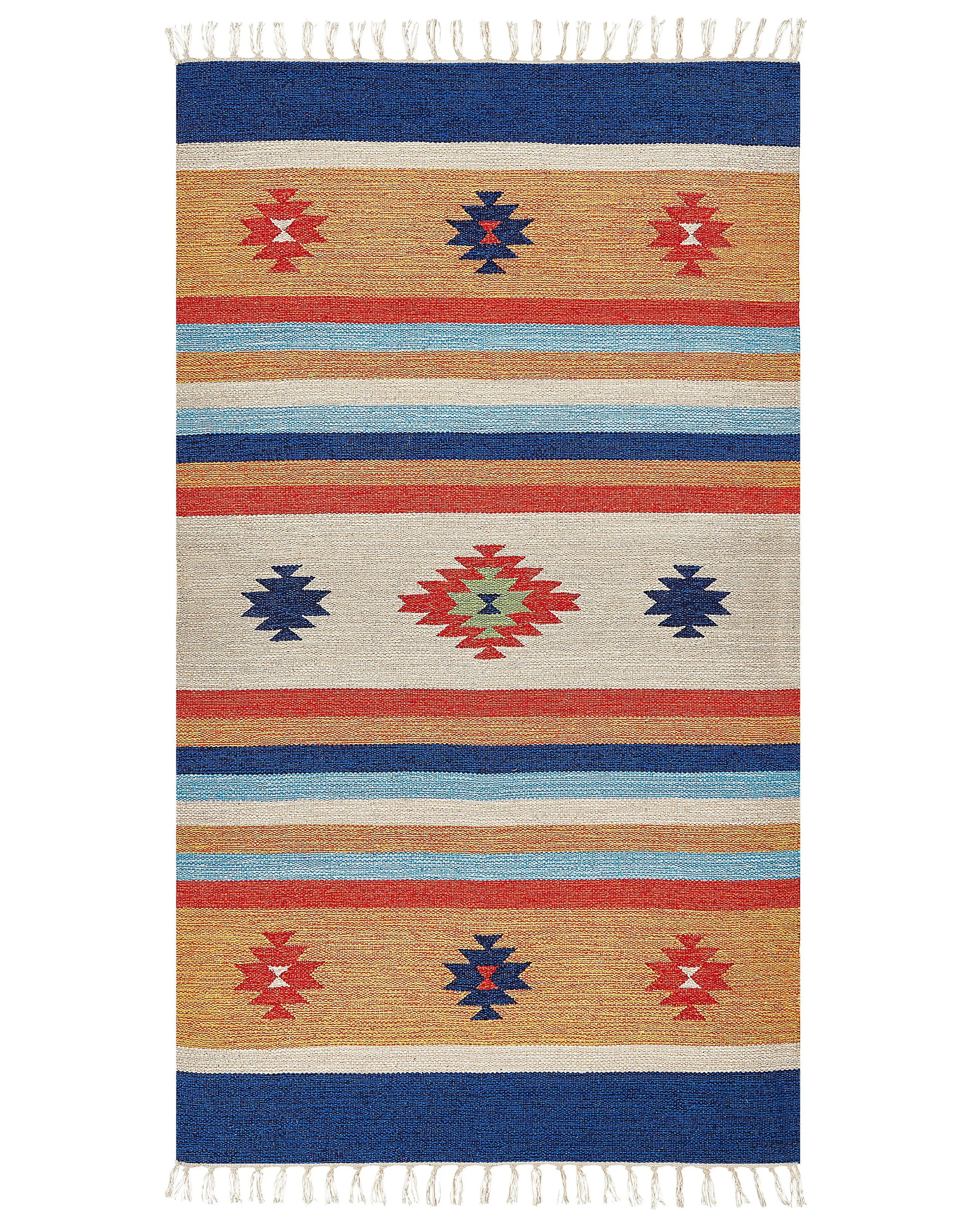 Tappeto TARONIK Multicolore 80 x 150 cm Cotone Kilim