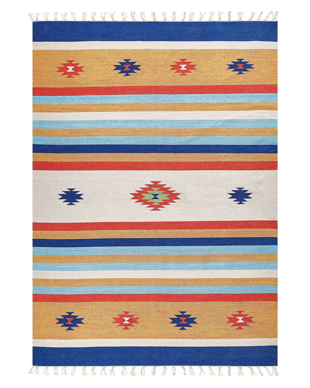 Tappeto TARONIK Multicolore 140 x 200 cm Cotone Kilim