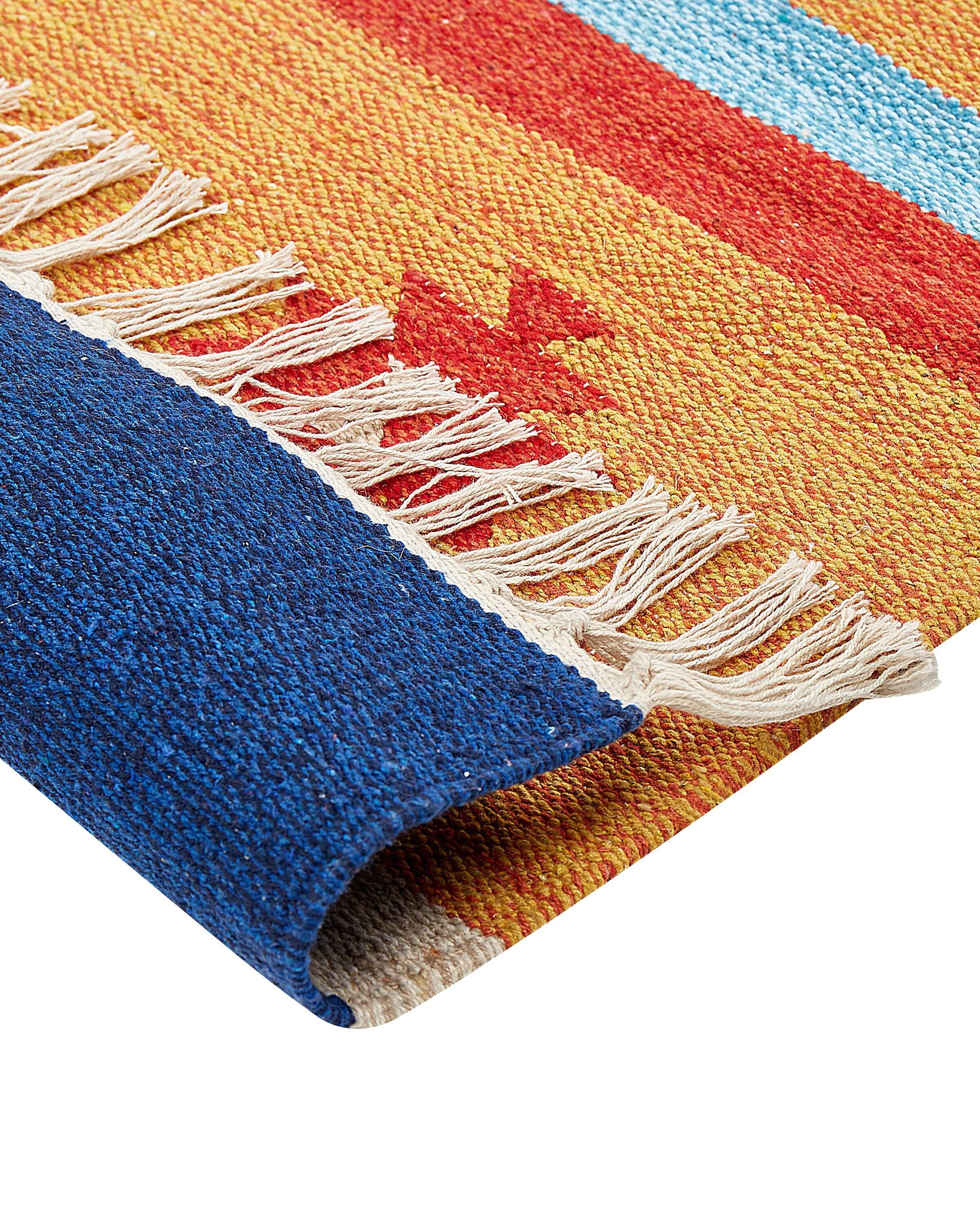 Tapis Kilim Multicolore 140 x 200 cm Coton