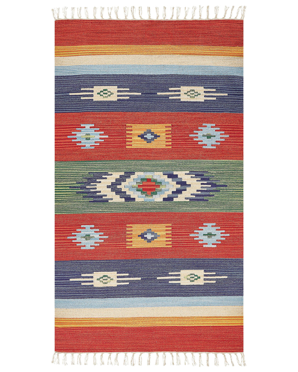 Tappeto KAMARIS Multicolore 80 x 150 cm Cotone Kilim