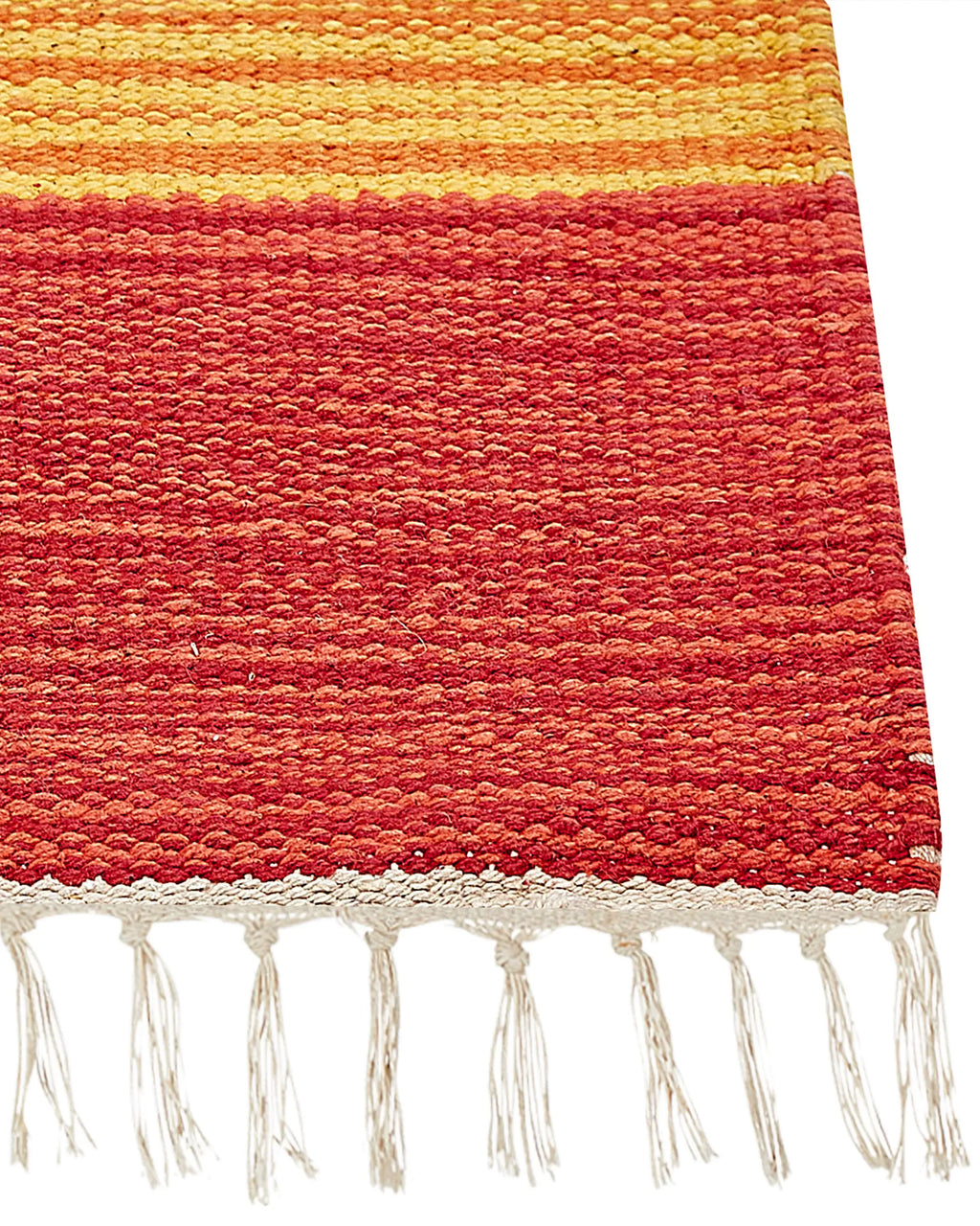 Tapis Kilim en coton multicolore 80 x 300 cm