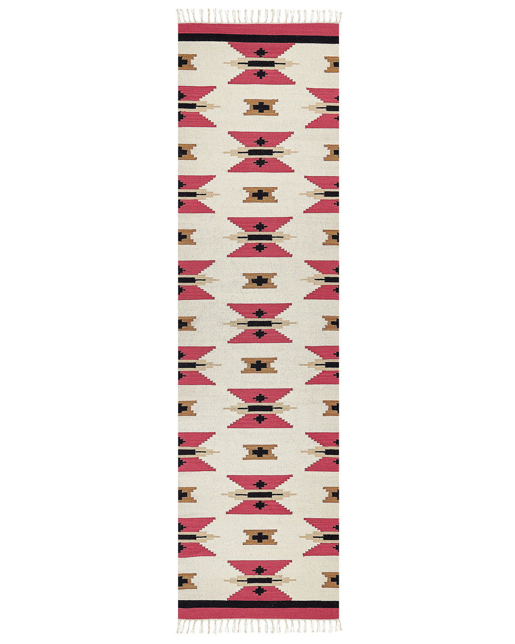 Tappeto GARNI Multicolore 80 x 300 cm Cotone Kilim