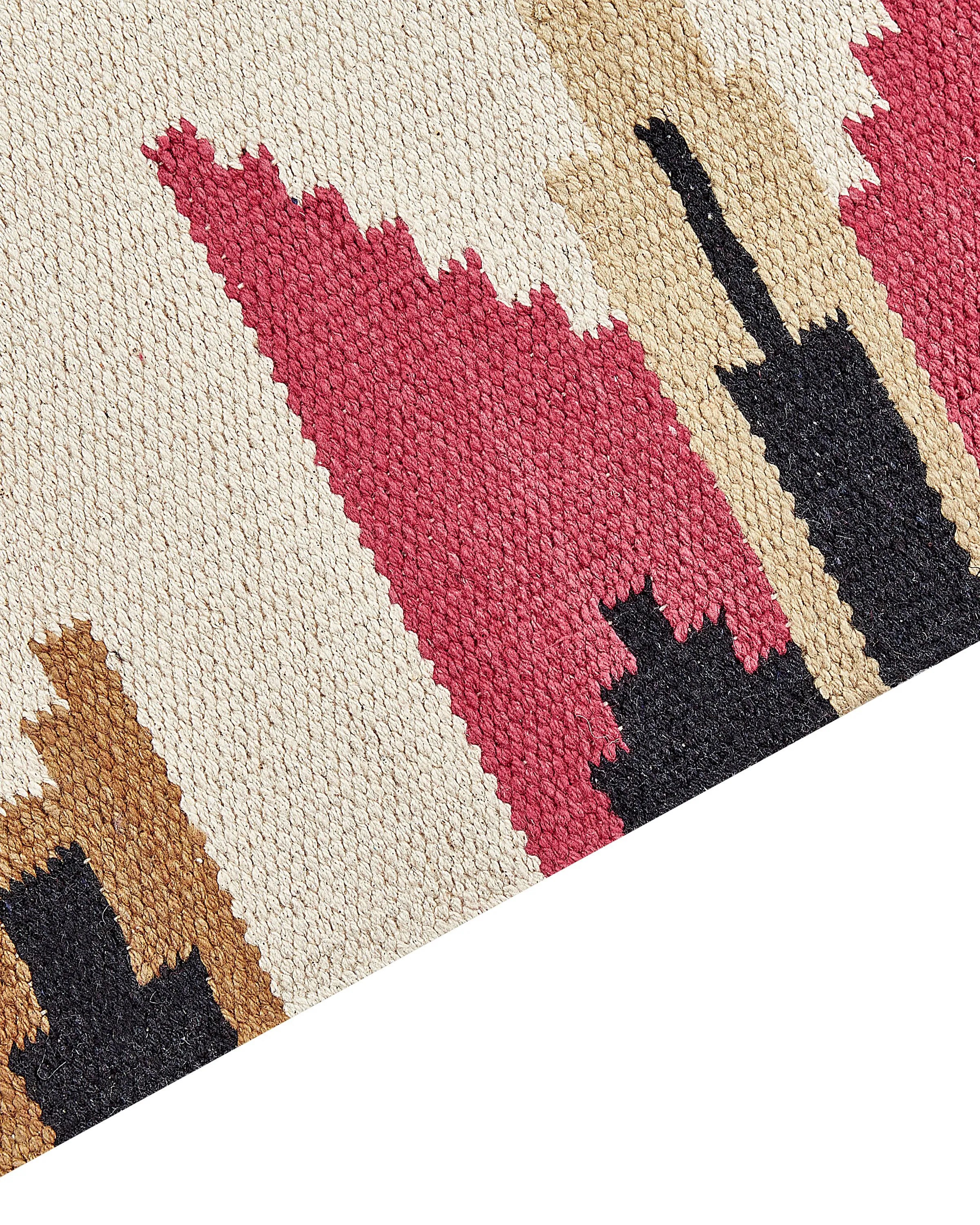Tapis multicolore 80 x 300 cm Coton Kilim