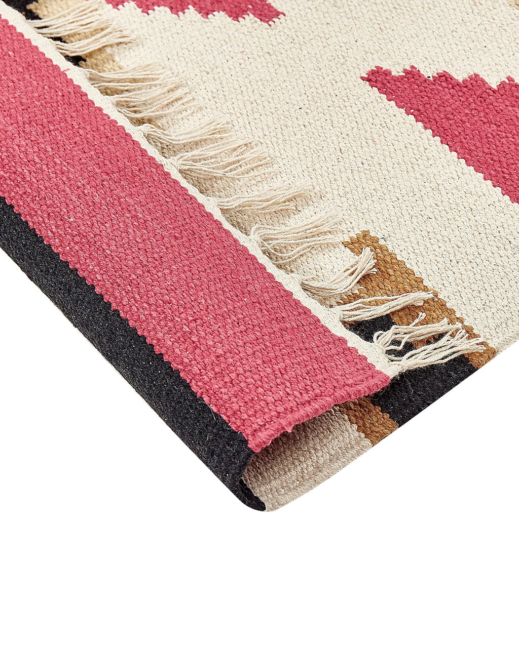 Tapis multicolore 80 x 300 cm Coton Kilim