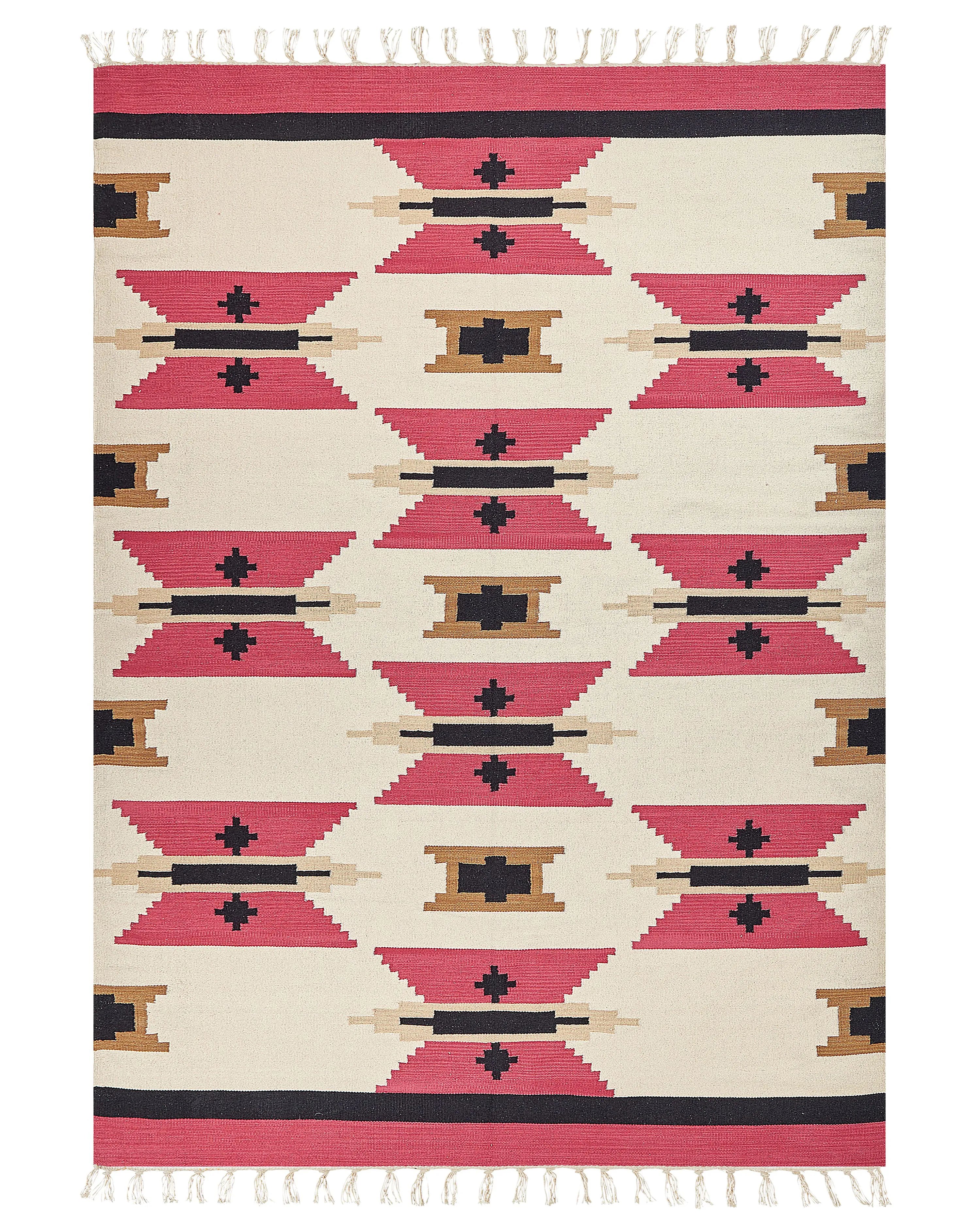 Tappeto GARNI Multicolore 200 x 300 cm Cotone Kilim