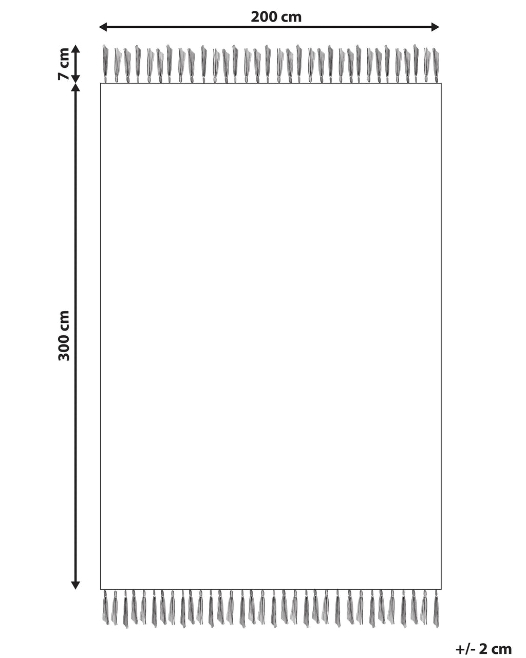 Tapis Kilim en Coton Multicolore 200 x 300 cm