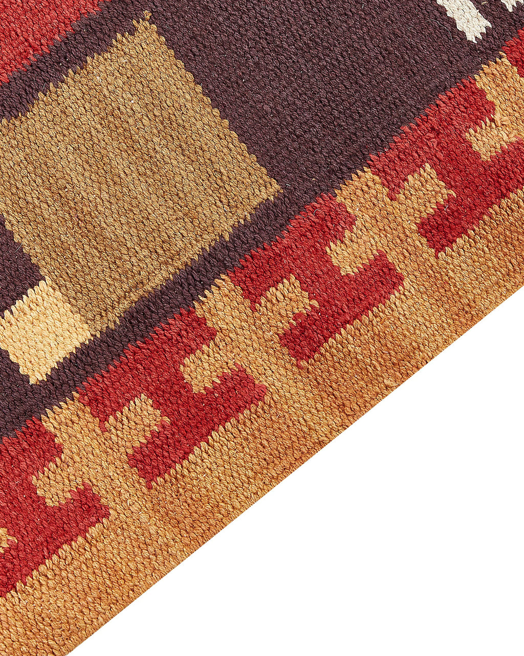 Tapis multicolore 140 x 200 cm Coton Kilim