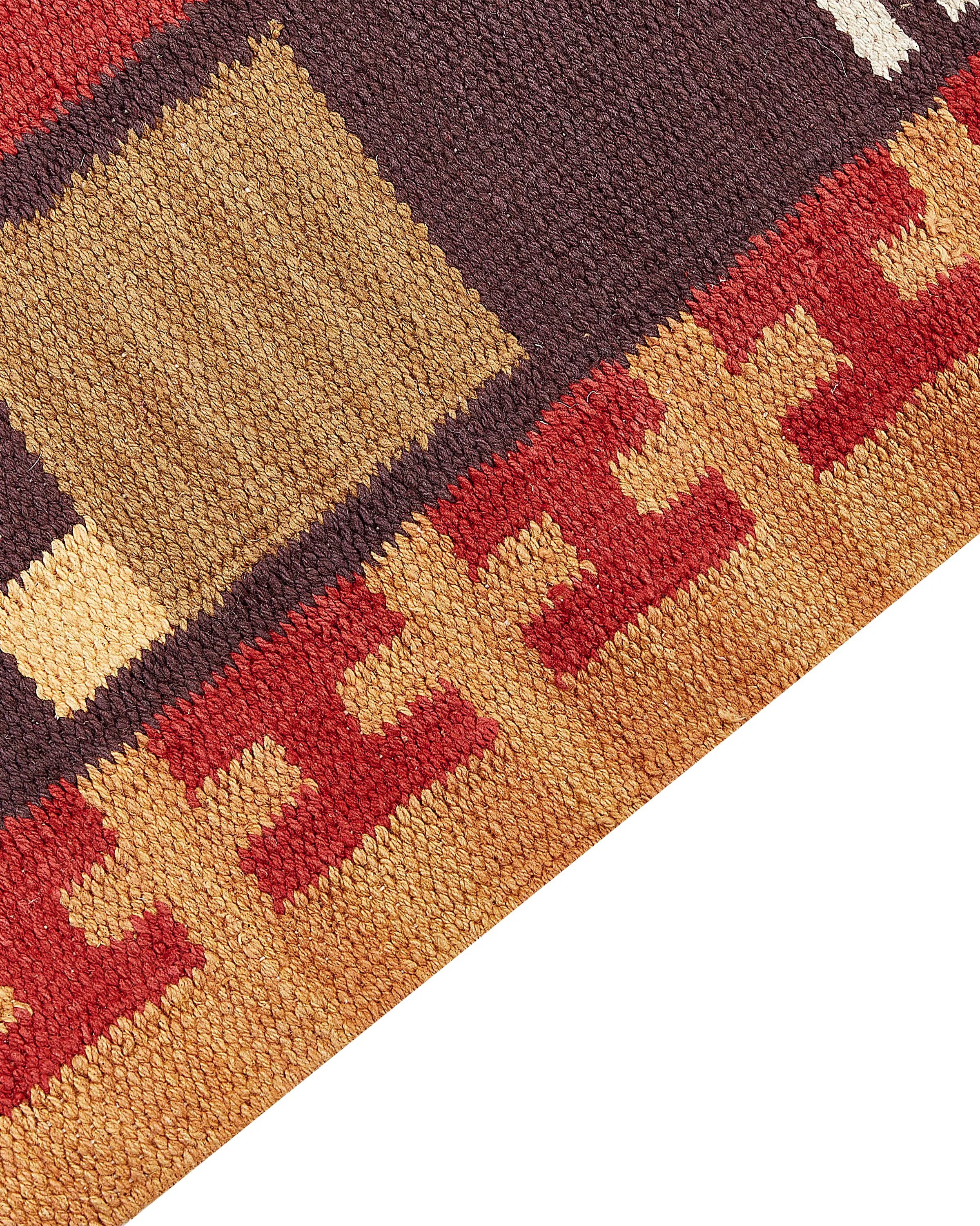 Tapis multicolore 140 x 200 cm Coton Kilim