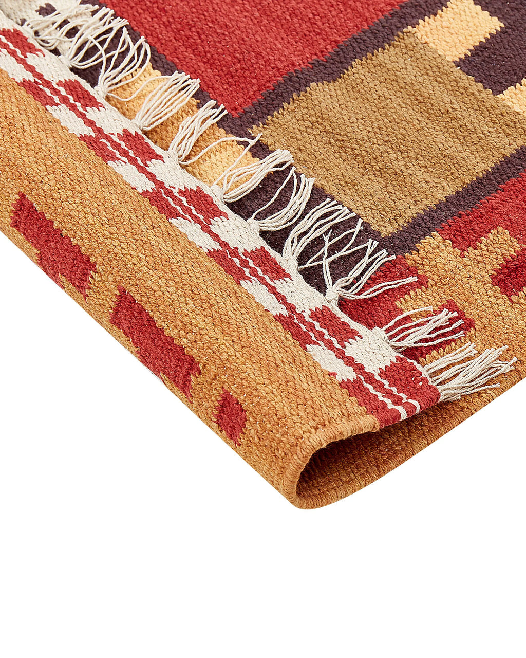 Tapis multicolore 140 x 200 cm Coton Kilim
