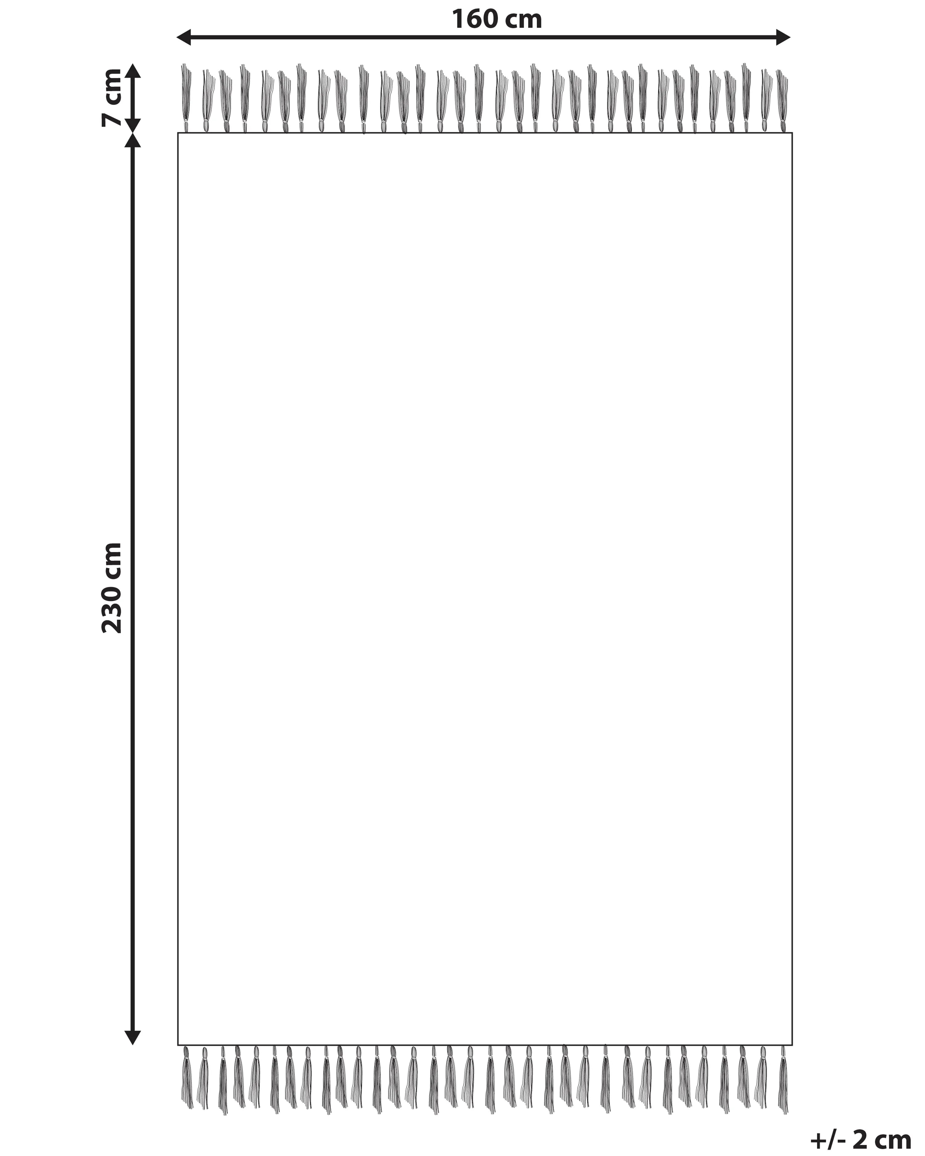 Tapis multicolore 160 x 230 cm Coton Kilim