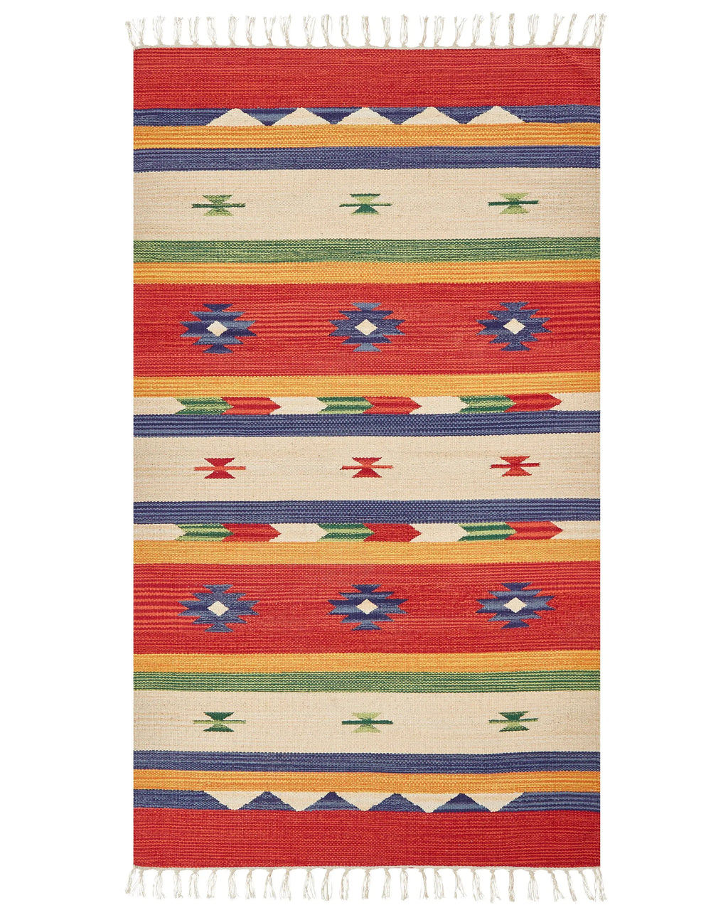 Tappeto ALAPARS Multicolore 80 x 150 cm Cotone Kilim