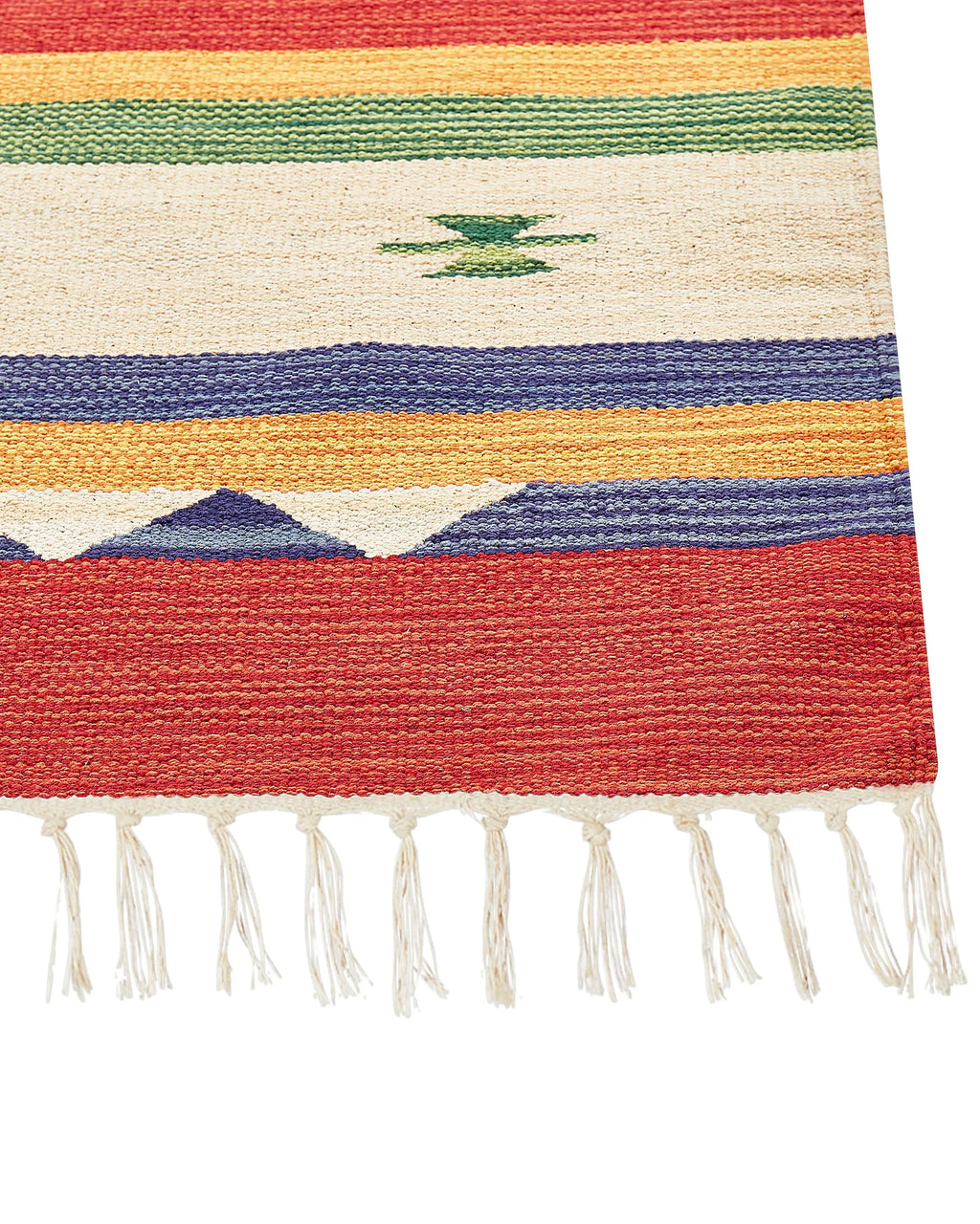 Tapis Kilim en coton multicolore 80 x 150 cm