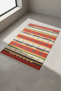 Tappeto ALAPARS Multicolore 140 x 200 cm Cotone Kilim