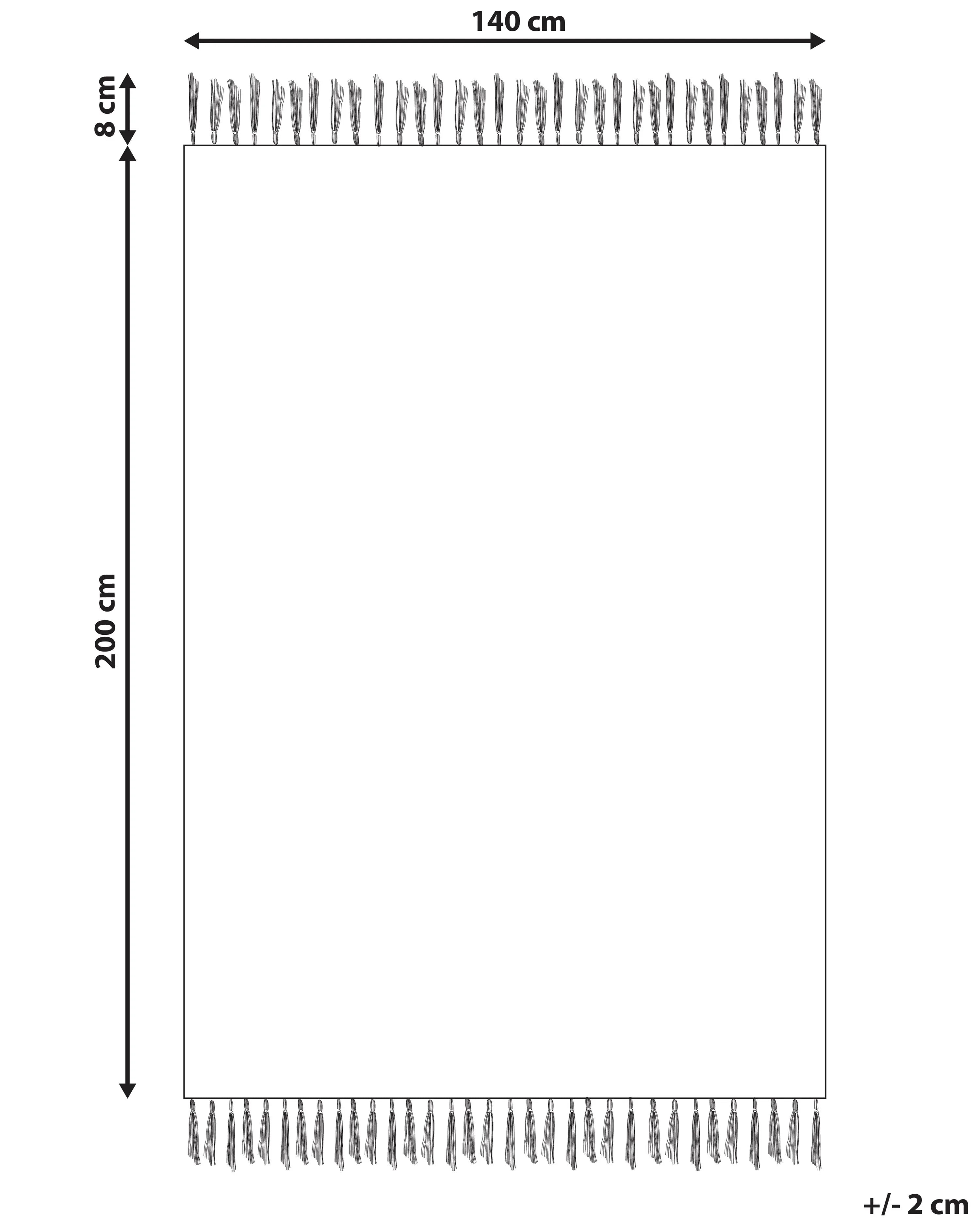 Tapis Kilim Multicolore 140 x 200 cm Coton