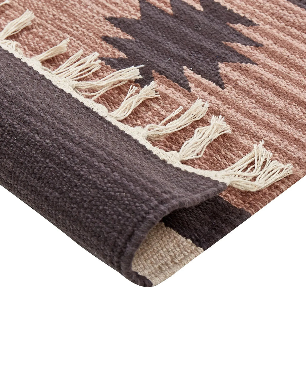 Tapis Beige 80 x 300 cm Coton Kilim