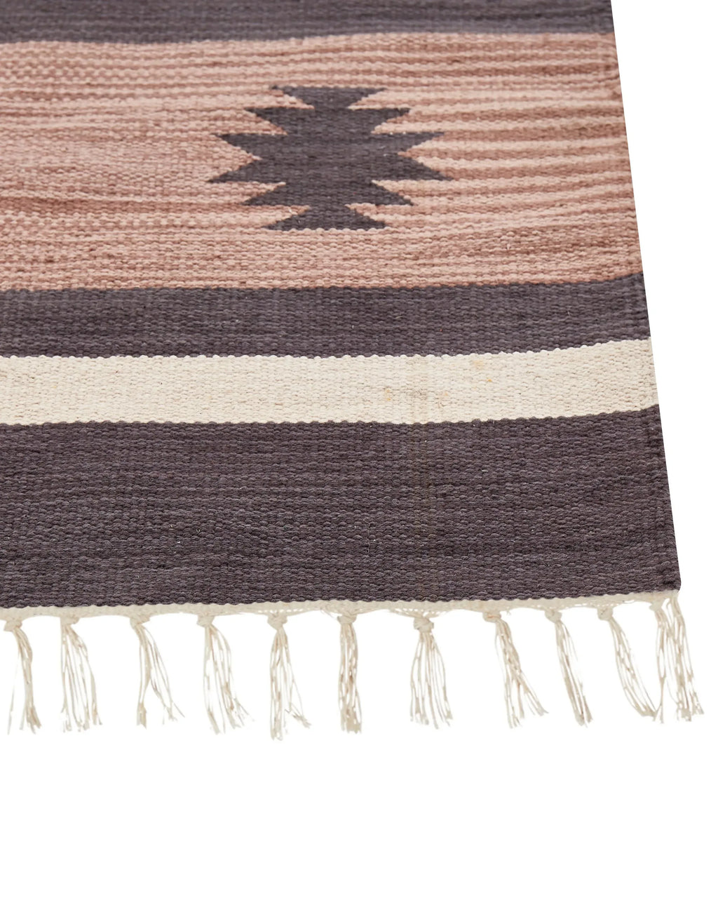 Tapis Beige 80 x 300 cm Coton Kilim
