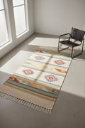 Tappeto APARAN Beige 80 x 150 cm Cotone Kilim