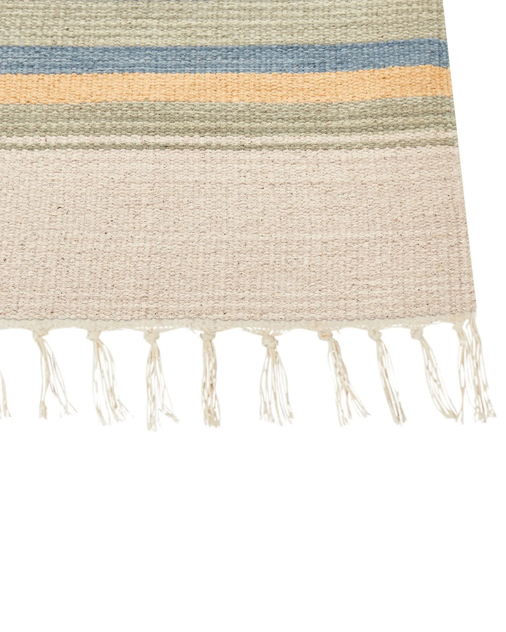 Tapis beige 80 x 150 cm Coton Kilim