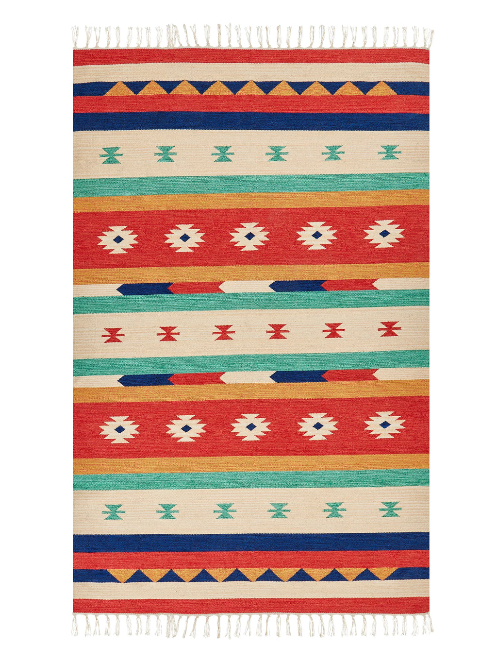 Tappeto MARGARA Multicolore 140 x 200 cm Cotone Kilim