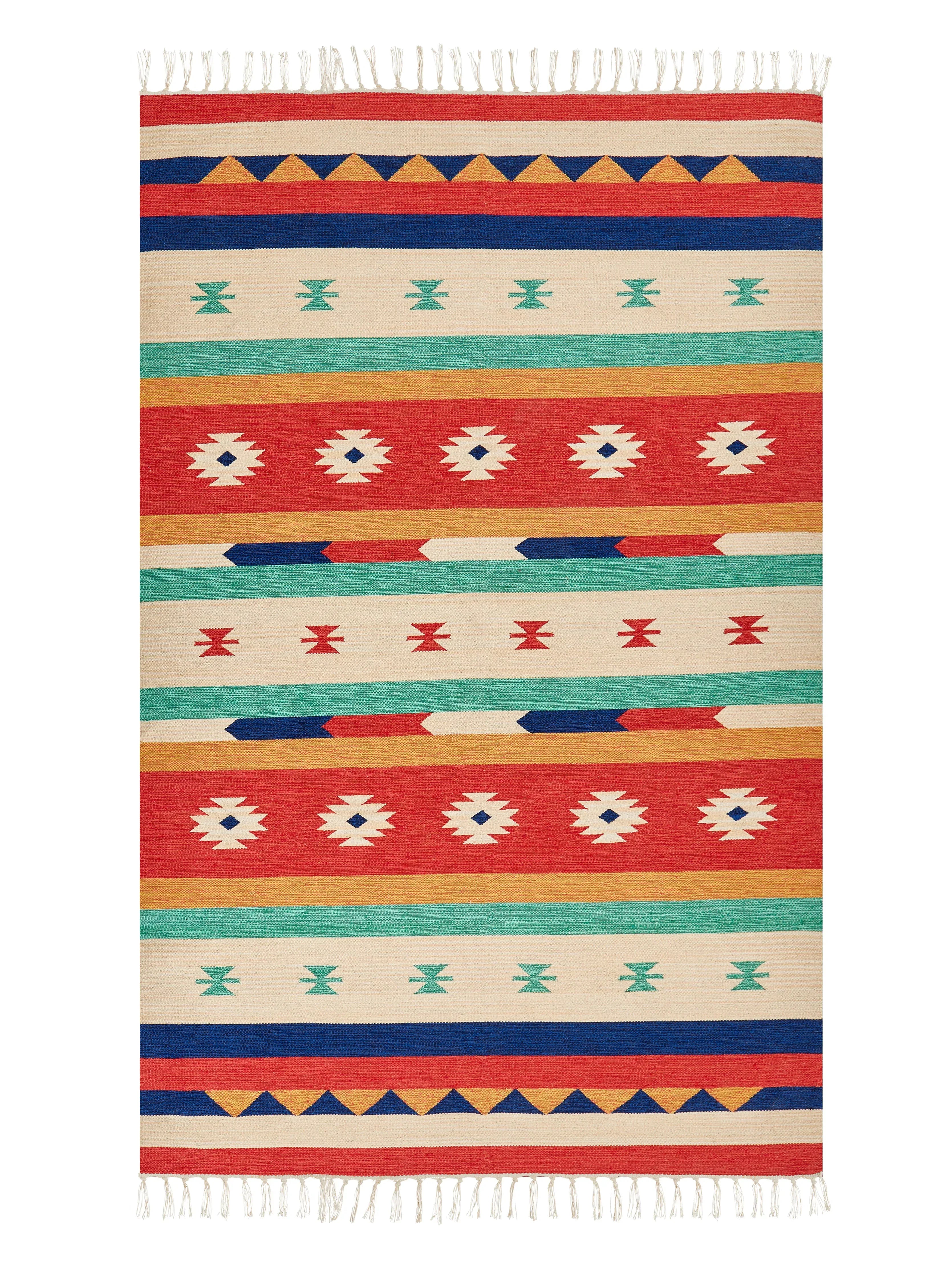 Tappeto MARGARA Multicolore 140 x 200 cm Cotone Kilim