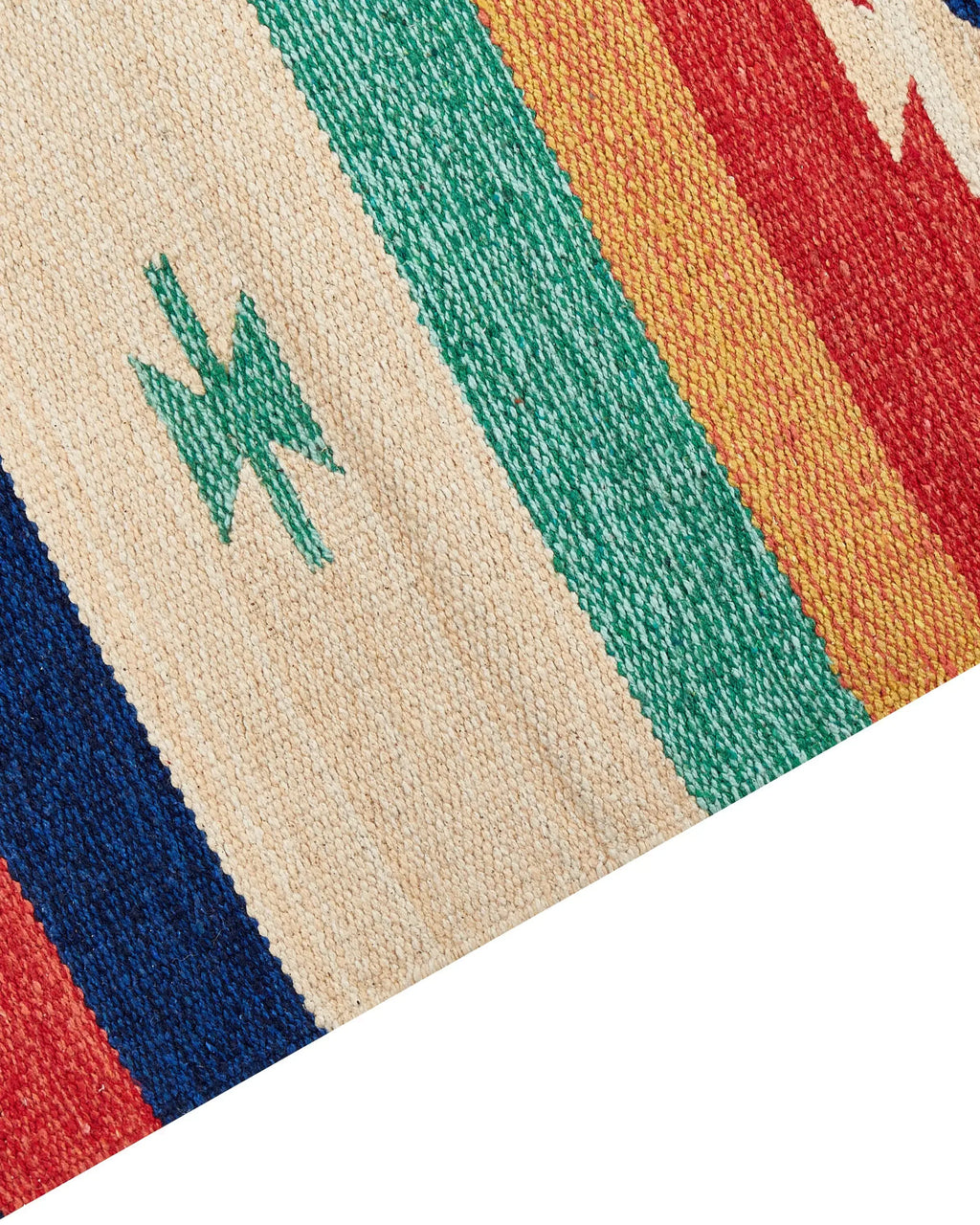 Tapis multicolore 140 x 200 cm Coton Kilim