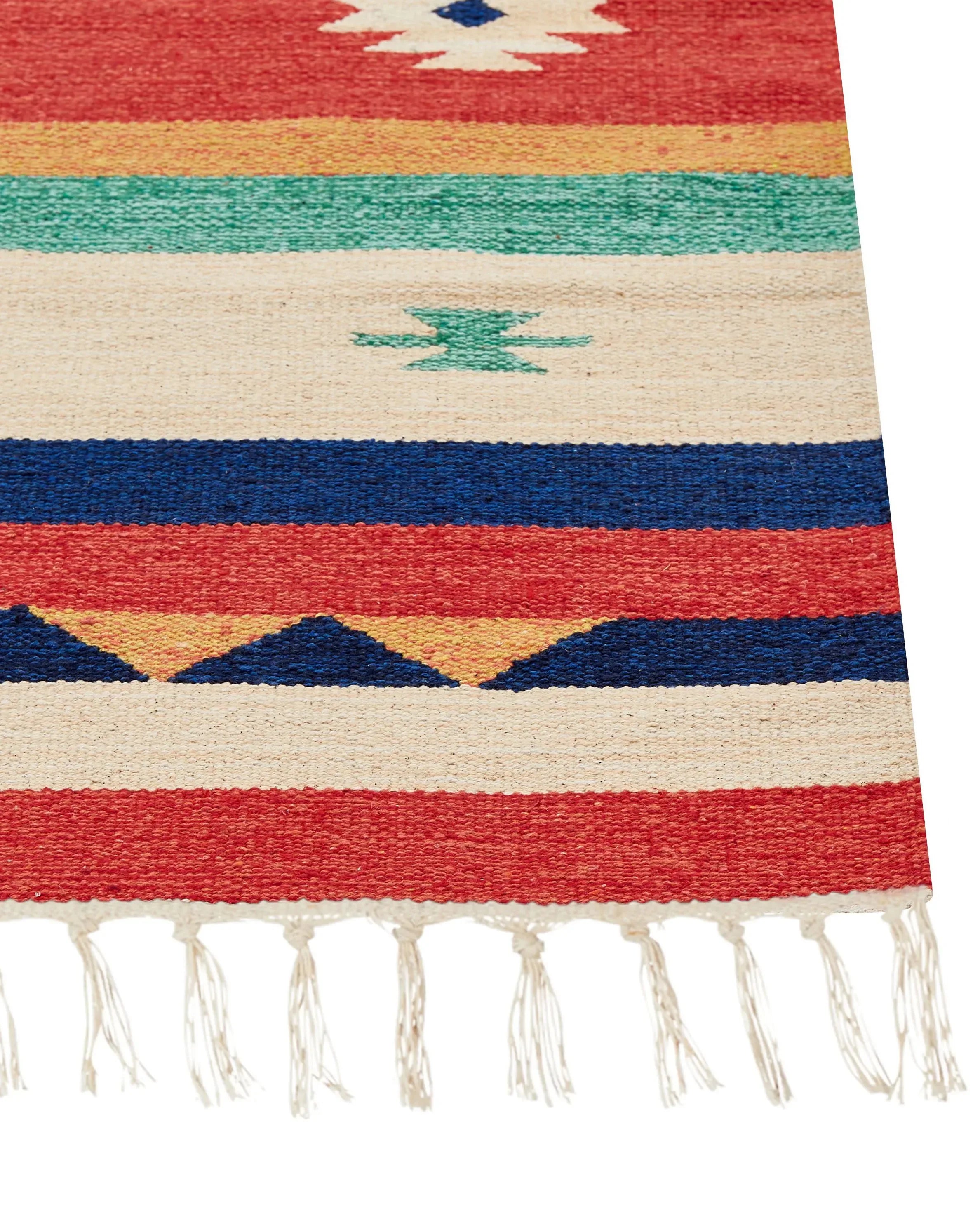 Tapis multicolore 140 x 200 cm Coton Kilim