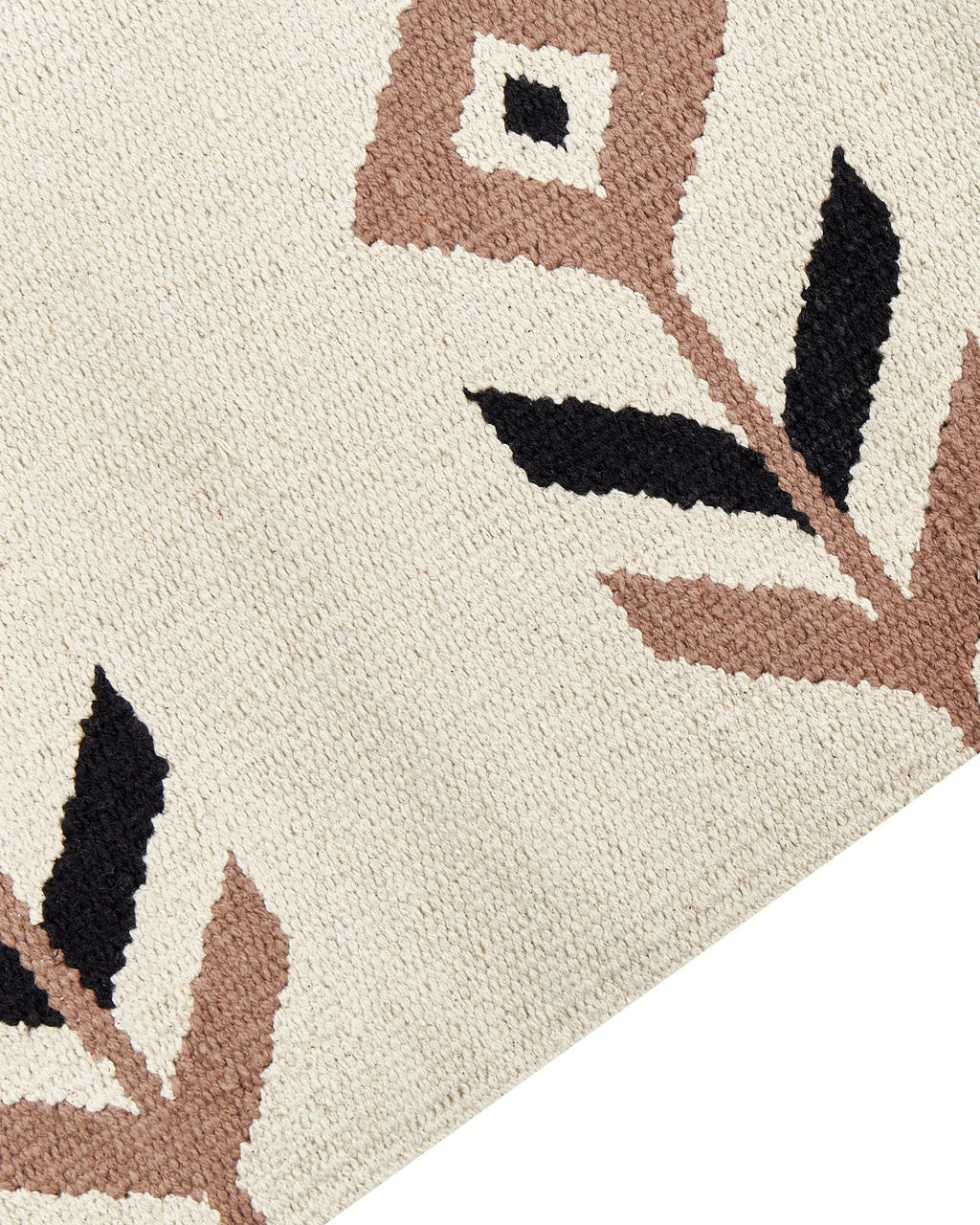 Tapis Beige 160 x 230 cm Coton Kilim