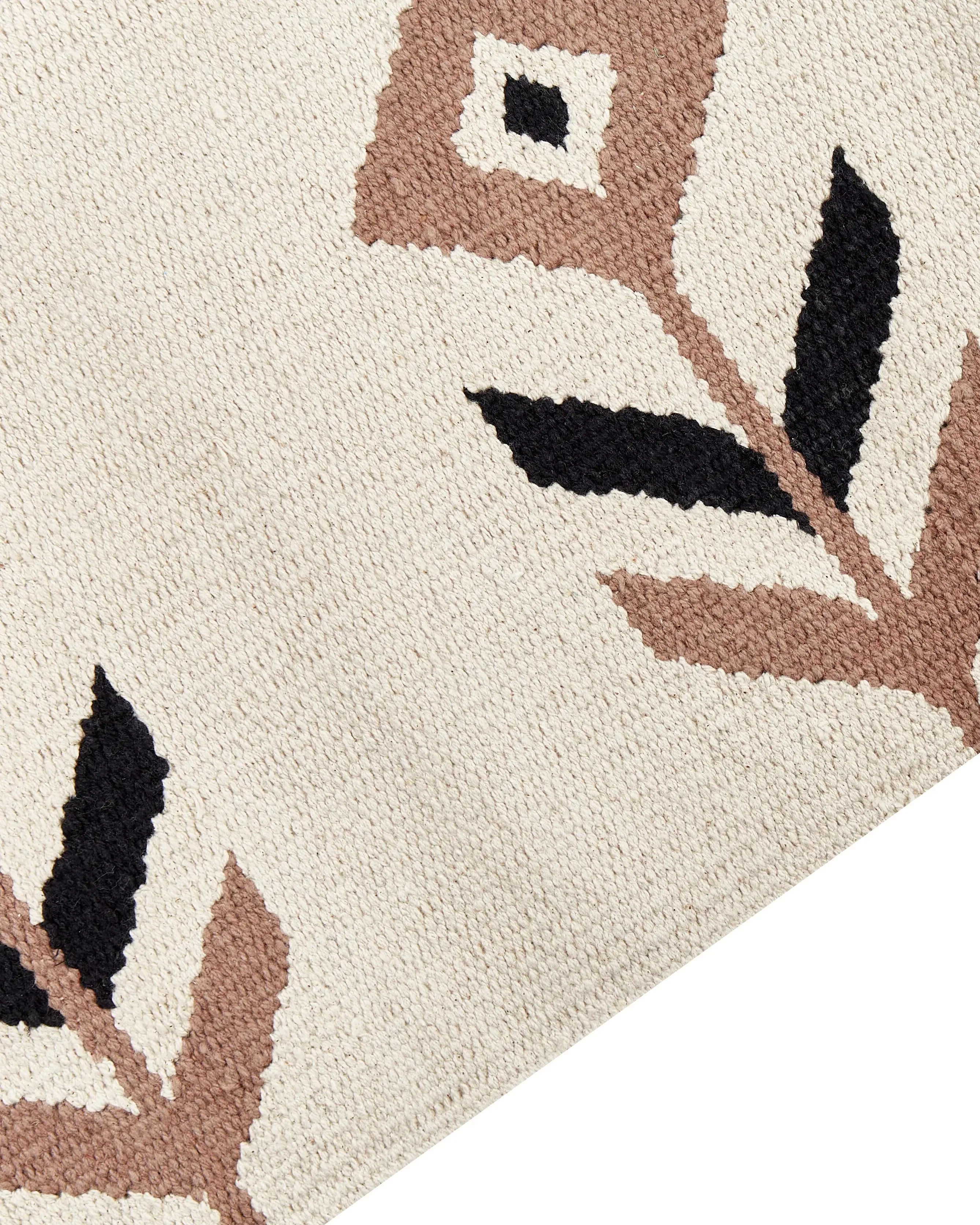 Tapis Beige 200 x 300 cm Coton Kilim