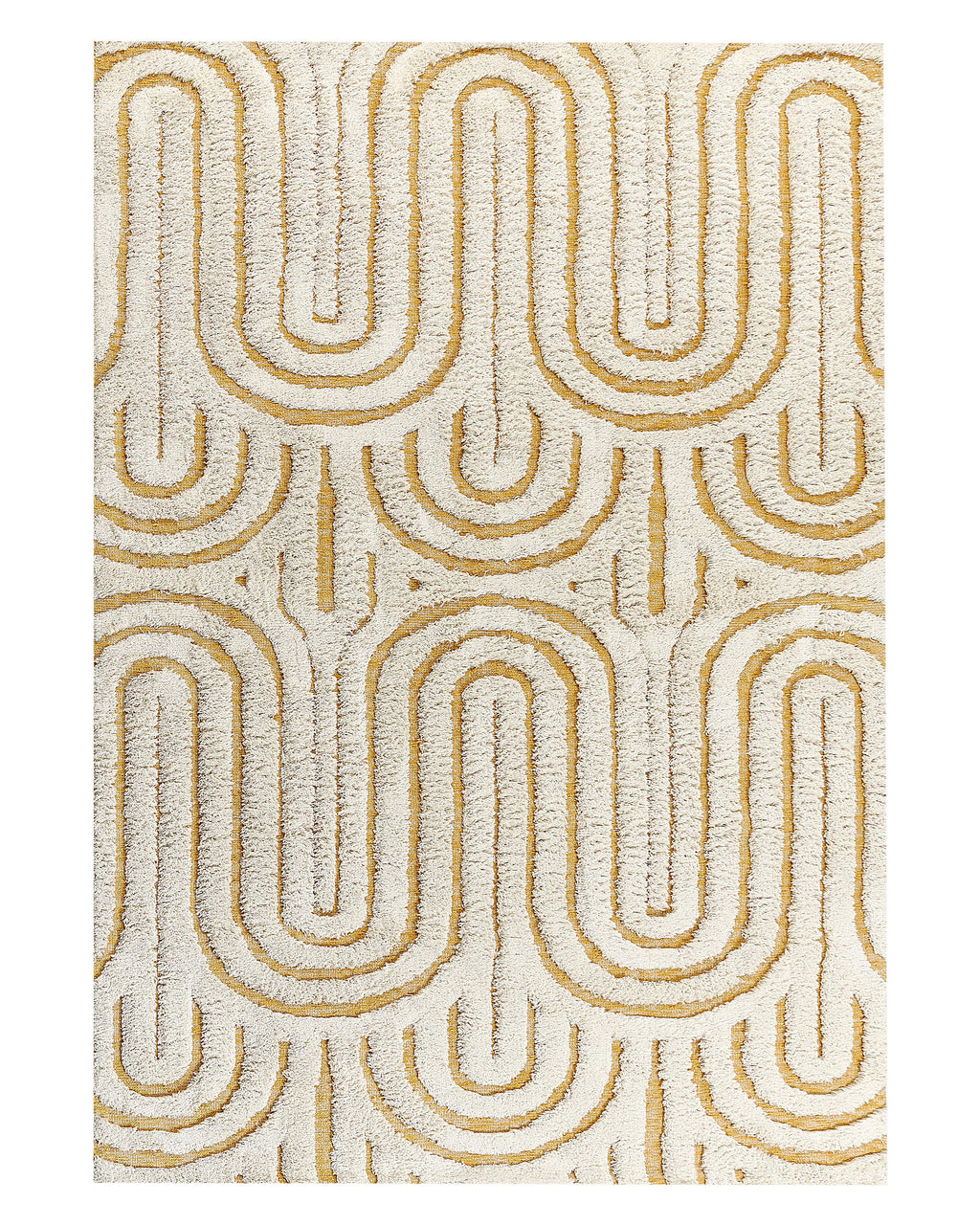 Tappeto PERAI Giallo 160 x 230 cm Cotone