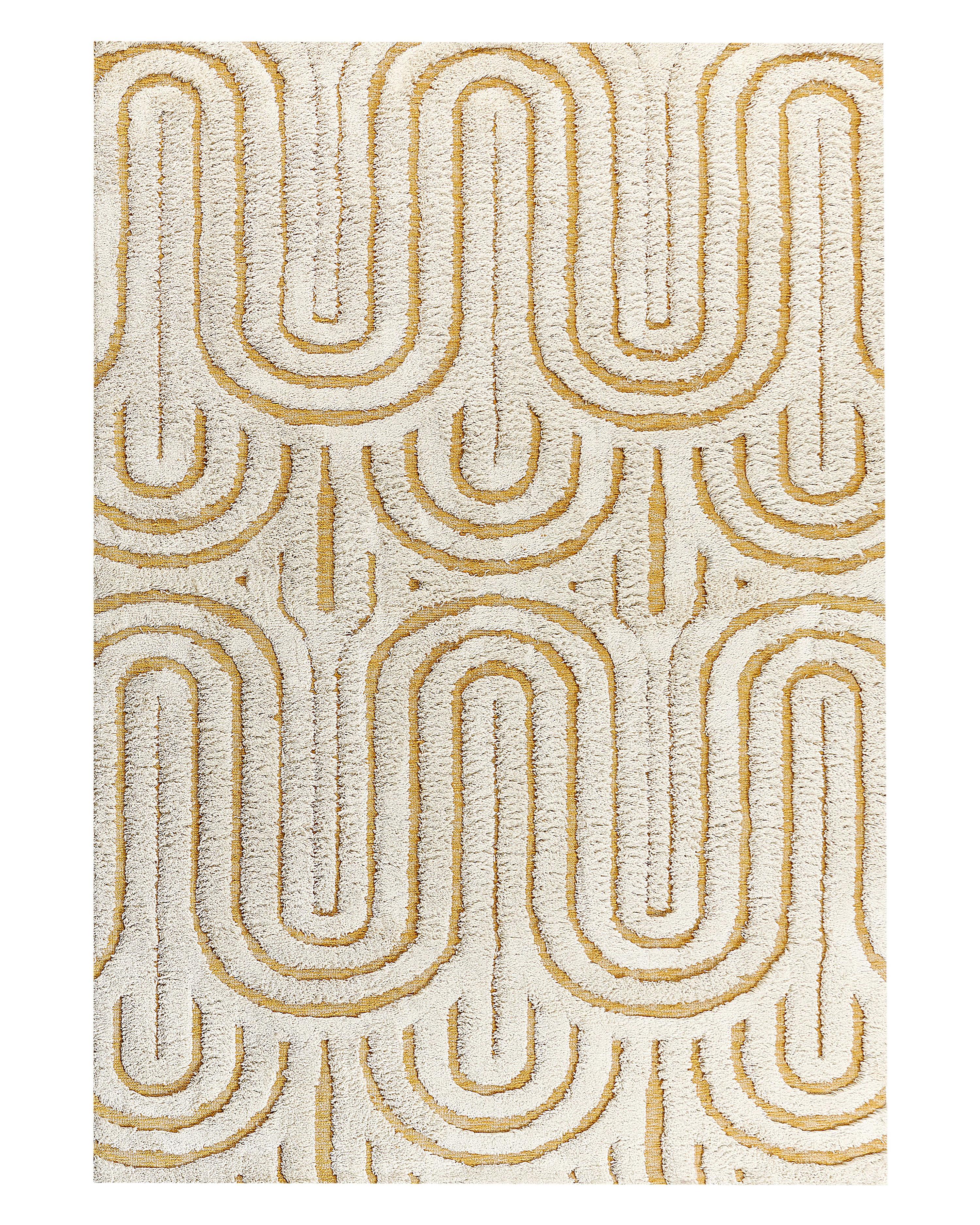 Tappeto PERAI Giallo 160 x 230 cm Cotone