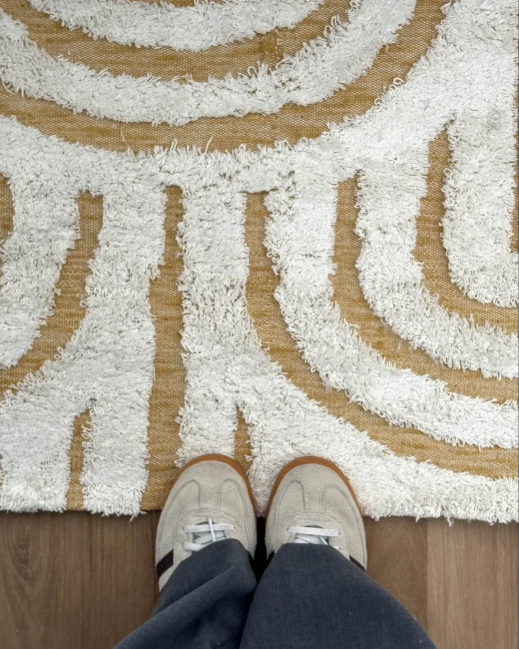 Tapis Jaune 160 x 230 cm Coton