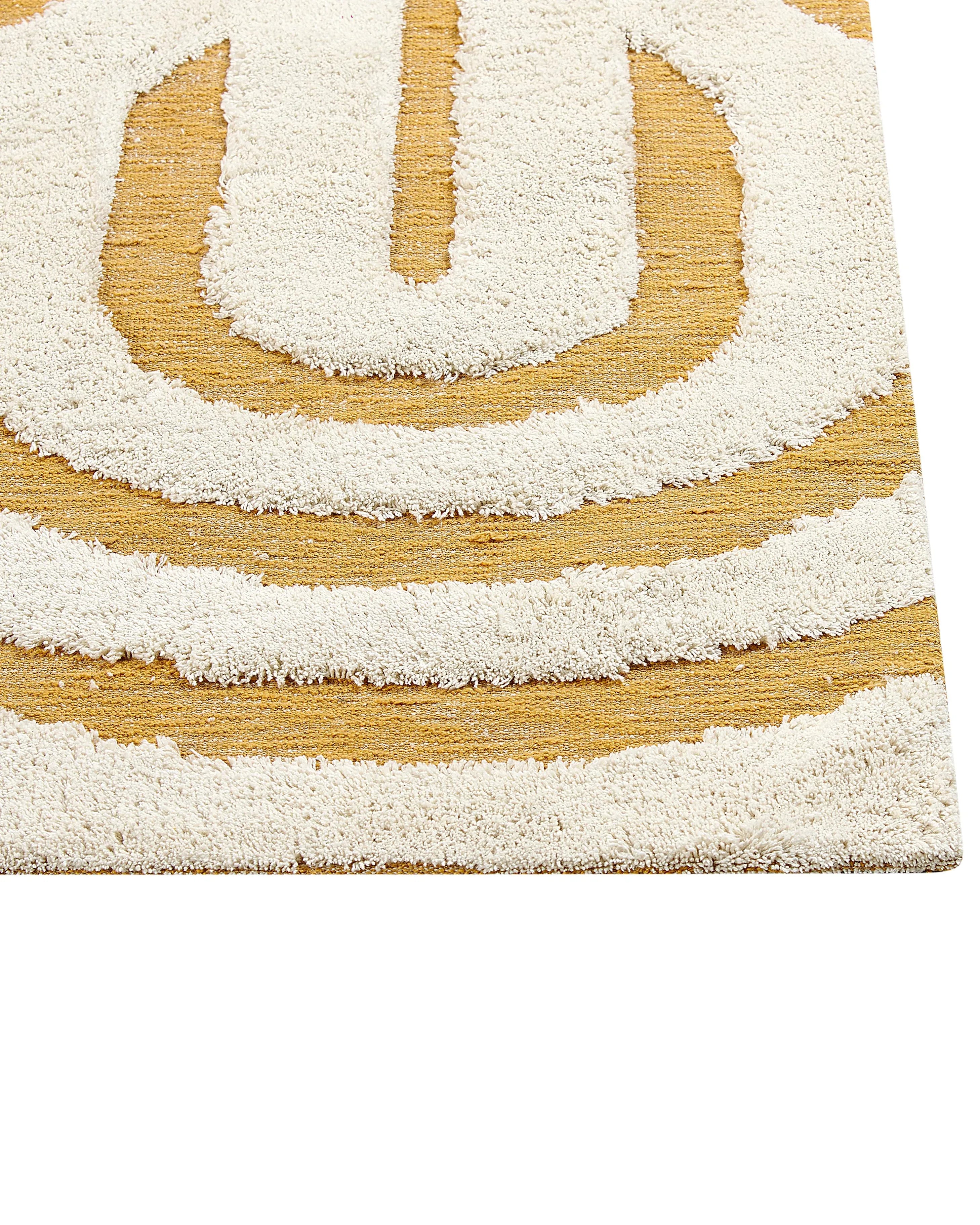 Tapis Jaune 160 x 230 cm Coton