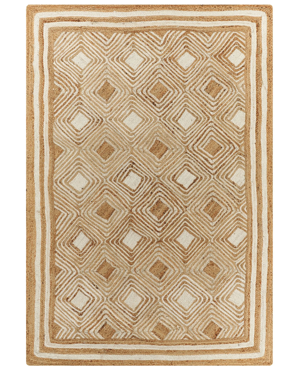 Tapis jute beige 160 x 230 cm