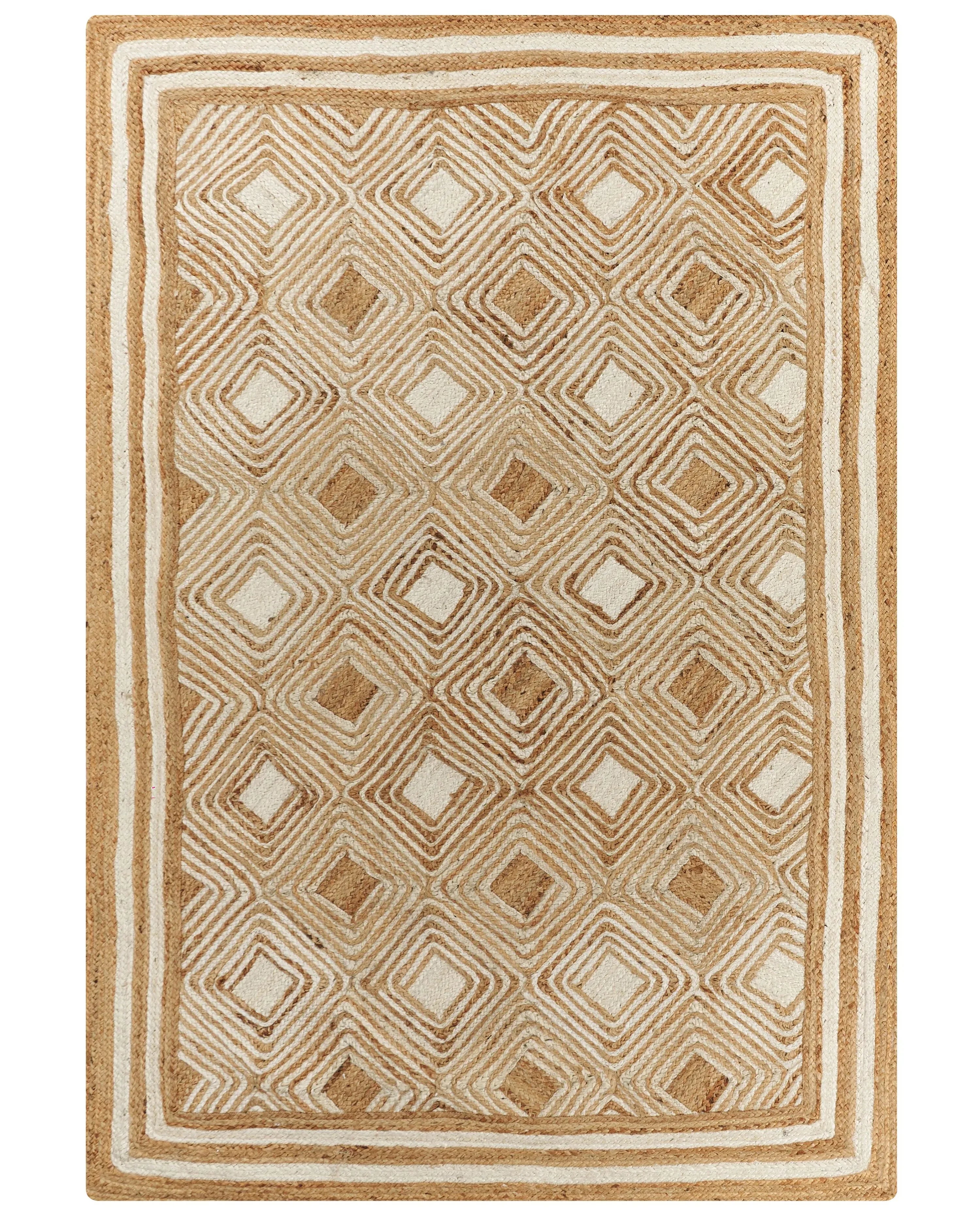 Tapis jute beige 160 x 230 cm